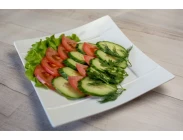 Нарезка из помидоров и огурцов | SakhFood