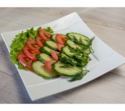 Нарезка из помидоров и огурцов | SakhFood