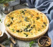 Брюссельский пирог с брокколи, шпинатом и цветной капустой 18 см | SakhFood