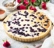 Румынский творожно-смородиновый пирог 24 см | SakhFood