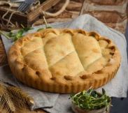 Украинский пирог с капустой и рубленым яйцом 24 см | SakhFood
